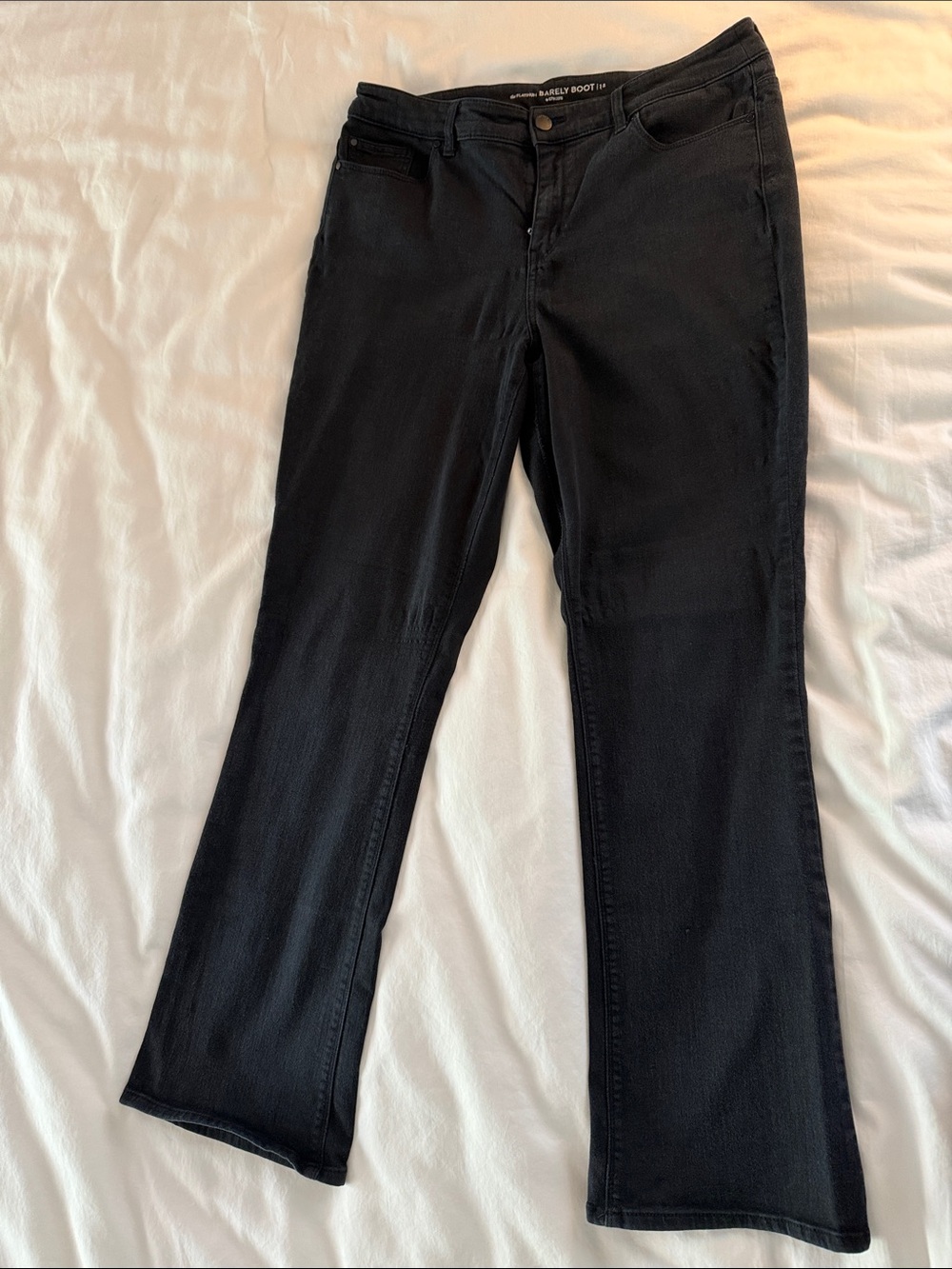 Chico's Platinum Black Bootcut Jeans